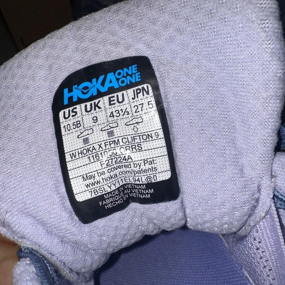 Women's Hoka x Free People Movement Size 10.5B Clifton 9 Sneakers Cirrus 1161950